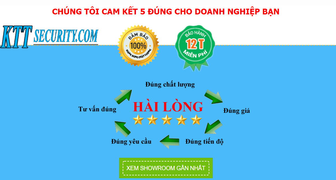 Cam kết khóa cửa thông minh