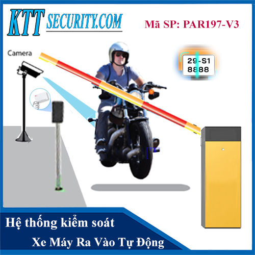 Hệ thống kiểm soát xe ra vào tự động nhận diện biển số xe PAR197-V3
