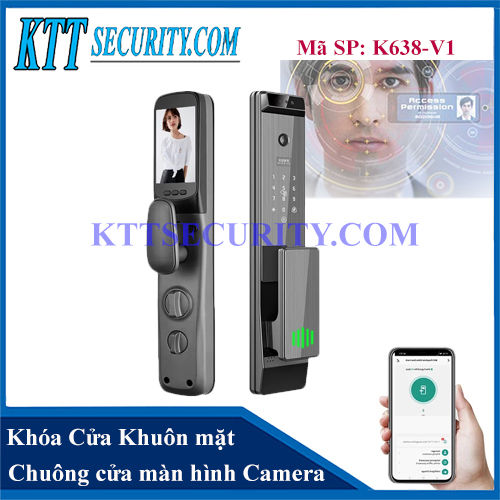 Khóa cửa nhận diện khuôn mặt K638-V1