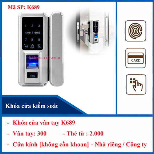 Khóa cửa vân tay K689