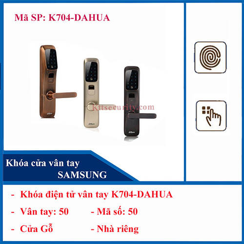 Khóa điện tử vân tay K704-DAHUA