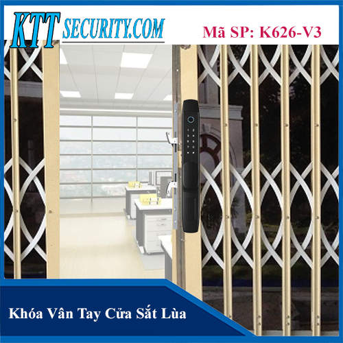 Khóa vân tay Cửa sắt lùa K626-V3