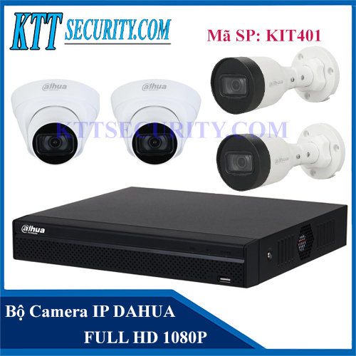 Bộ 4 mắt camera Dahua