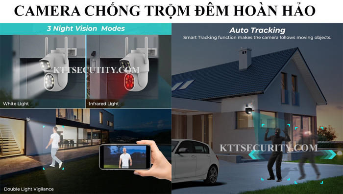 Tính năng camera chống trộm cam6858