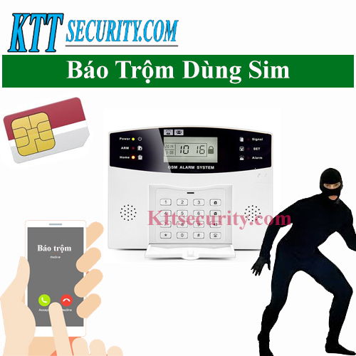 báo trộm dùng sim