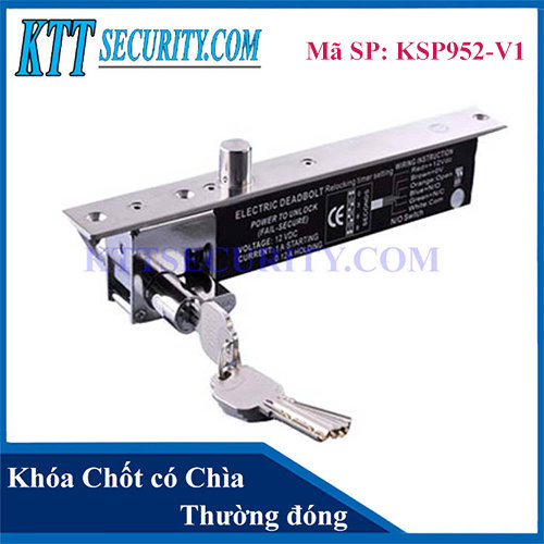 khóa chốt rơi thường đóng KSP952-V1 ELOCK-B4MK HPS-EDBL78