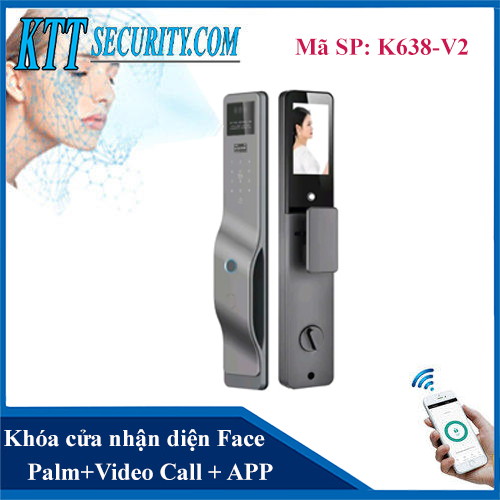 Khóa khuôn mặt FACE 3D Palm K638-V2