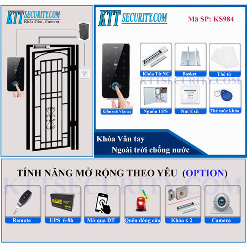 Khóa vân tay chống nước