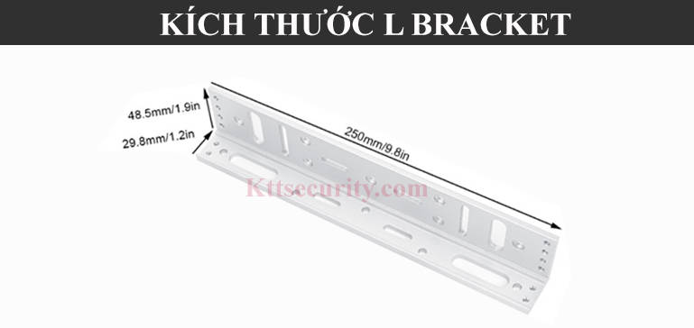 kích thước bracket L giá đỡ L cho khóa nam châm 280kg