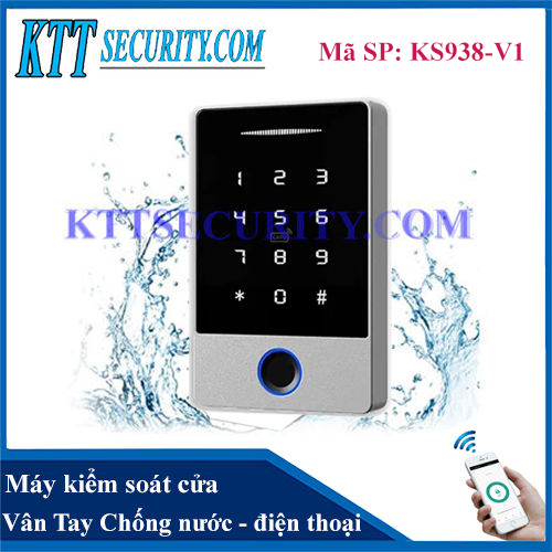 Kiểm soát cửa vân tay chống nước KS938-V1
