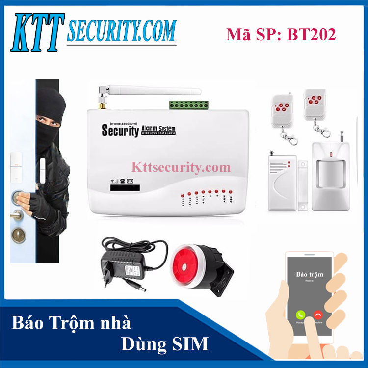 Báo trộm không dây GUARDSMAN dùng SIM | BT202