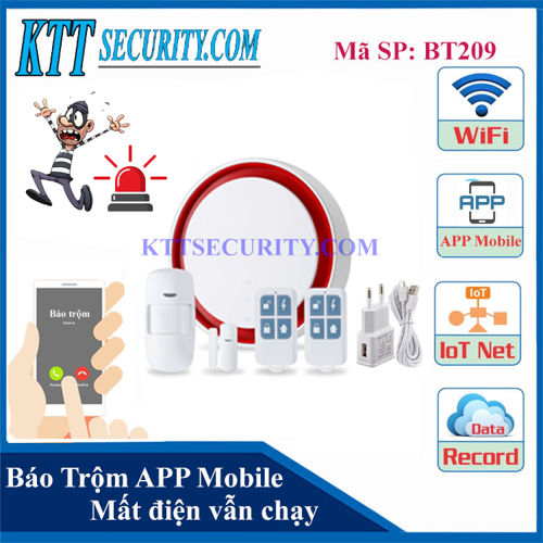 Báo trộm qua wifi thông minh | BT209