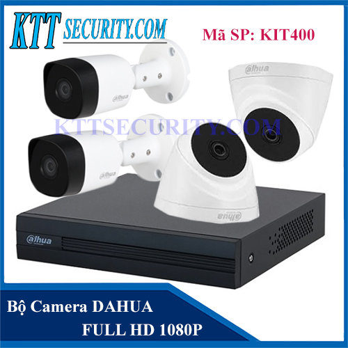 Bộ Camera Dahua 2MP DH-HAC-T2A21P | KIT400