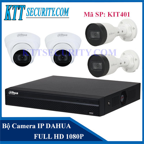 Bộ KIT Camera IP Dahua 2.0MP DH-IPC-HDW1230DT1-S5 | KIT401