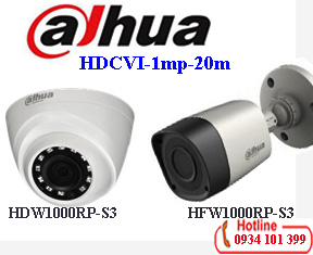 Camera Dahua 1mp HAC-HDW1000RP-S3/HAC-HFW1000RP-S3