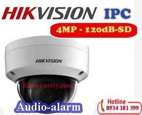 Camera dome IP Hikvision DS-2CD2143G0-I,4MP,Alarm