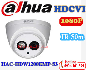 Camera HDCVI 1080P Dahua HAC-HDW1200EMP-S3