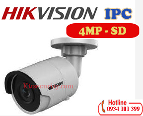 Camera Ip 4MP Hikvision DS-2CD2043G0-I,thẻ SD