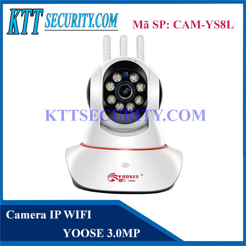 Camera wifi Yoosee 3 Râu 3.0 MP | CAM-YS8L