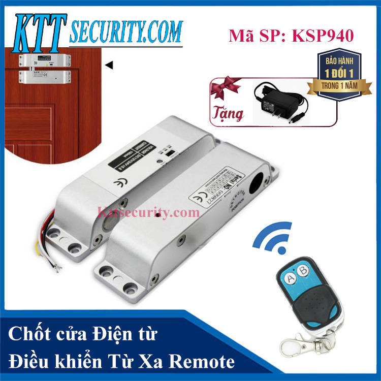 Chốt cửa điều khiển từ xa bằng Remote | KSP940