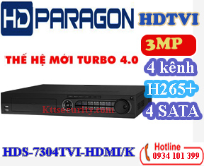 Đầu 4 Ổ CỨNG 4 kênh HDS-7304TVI-HDMI/K và 8 kênh HDS-7308TVI-HDMI/K và 16 kênh HDS-7316TVIHDMI/K