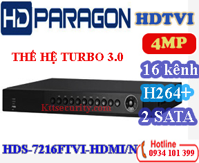 Đầu ghi 16 Kênh HDPARAGON HDS-7216FTVI-HDMI/N