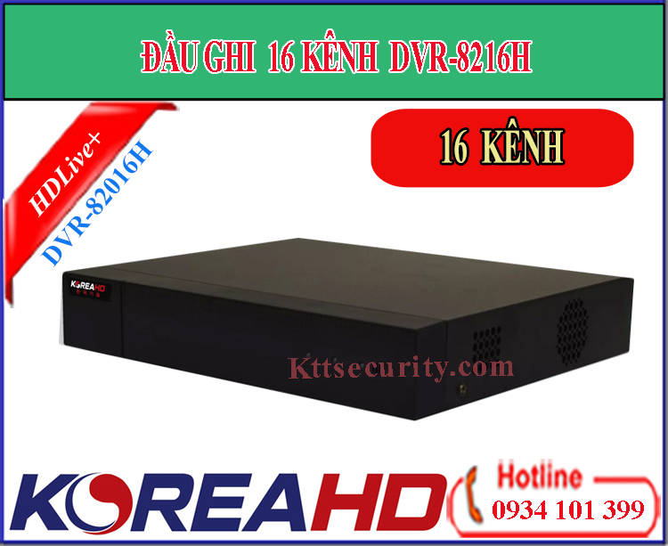 Đầu ghi hình 16 kênh Koreahd DVR-8216H | KR-DVR-8216P (AHD)