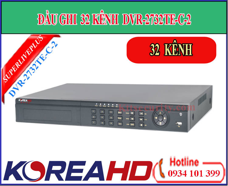 Đầu ghi hình 32 kênh Koreahd DVR-2732TE-C-2 (AHD)