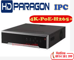 Đầu ghi hình IP 4K HDparagon HDS-7716NI-K4/PE,16 kênh,PoE