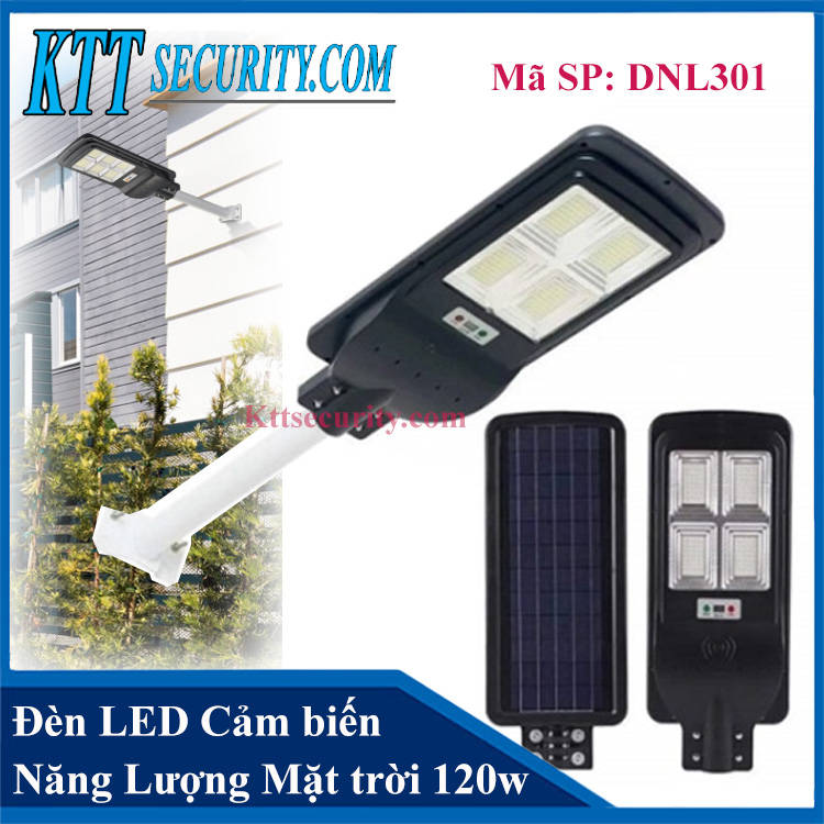 Đèn led cảm biến năng lượng mặt trời 120W | DNL301