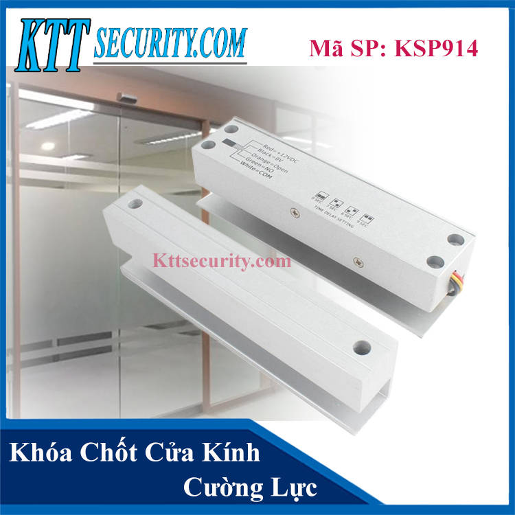 Khóa chốt điện từ Cửa Kính Cường Lực | KSP914