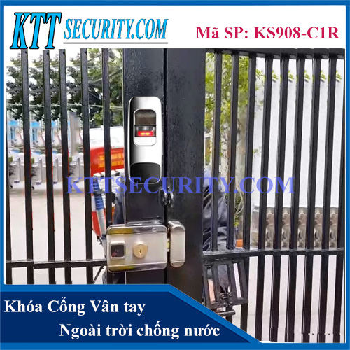 Khóa Cổng Vân tay Ngoài trời | KS908-C1R