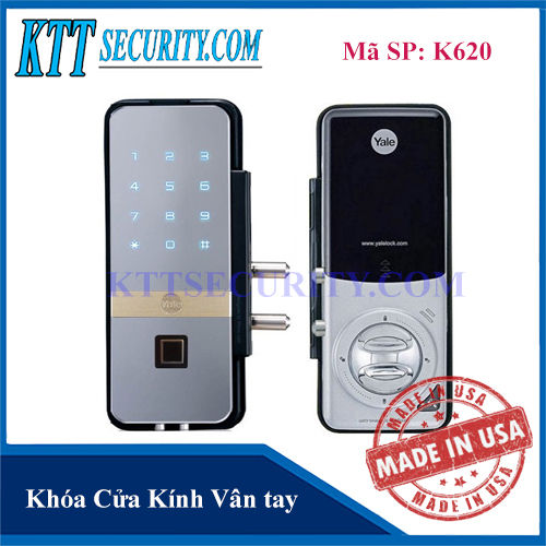 Khóa cửa kính Vân tay Yale | K620