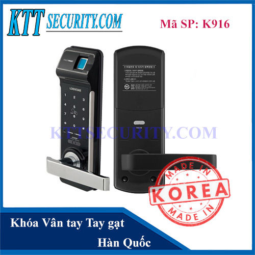 Khóa Cửa tay Gạt Cao Cấp Vân tay Korea | K616