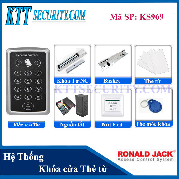 Khóa Cửa Thẻ từ Ronald Jack | KS969