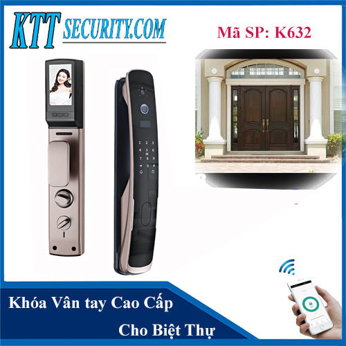 Khóa Cửa Vân tay Cao Cấp Biệt Thự K632