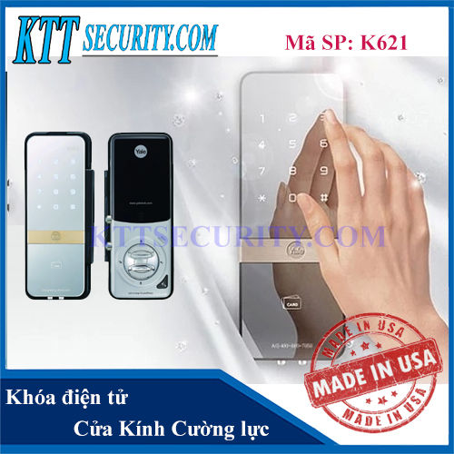 Khóa Điện tử Cửa kính Cường Lực Yale Mỹ | K621