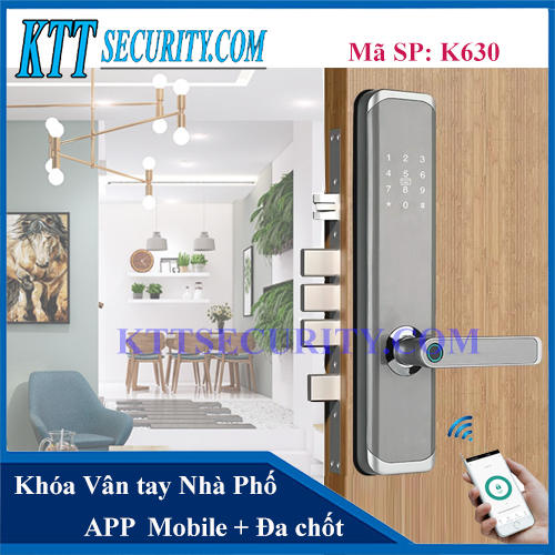 Khóa Vân tay Cửa Gỗ Cao Cấp | K630