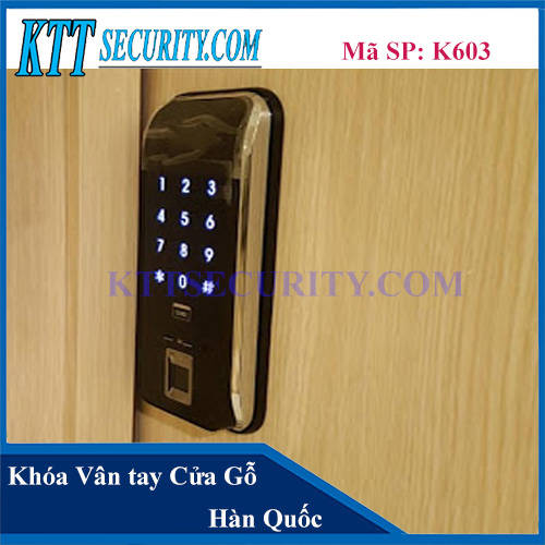 Khóa Vân Tay Cửa Gỗ Hàn Quốc | K603