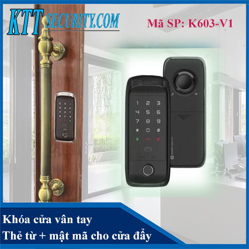 Khóa Vân Tay Cửa Gỗ không tay cầm | K603