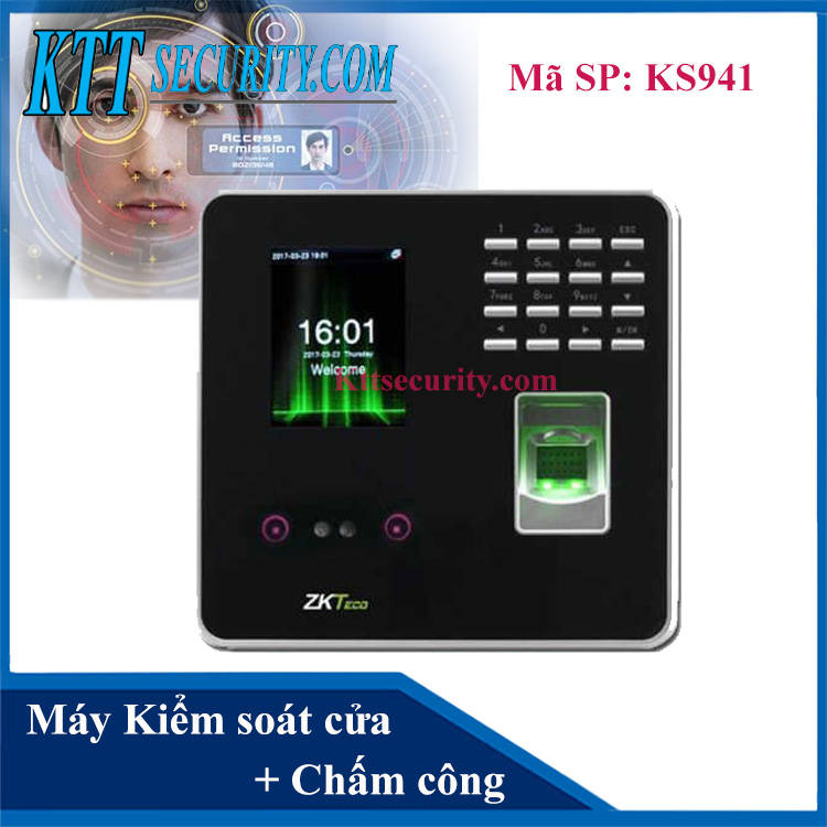 Kiểm soát cửa Nhận diện Khuôn mặt Zkteco | KS941