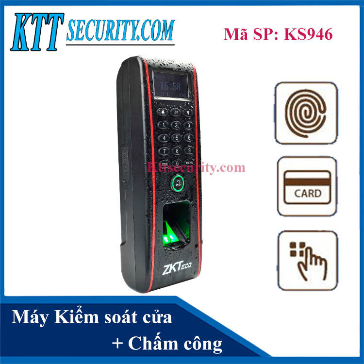 Kiểm soát cửa Vân tay Zkteco Chống nước | KS946