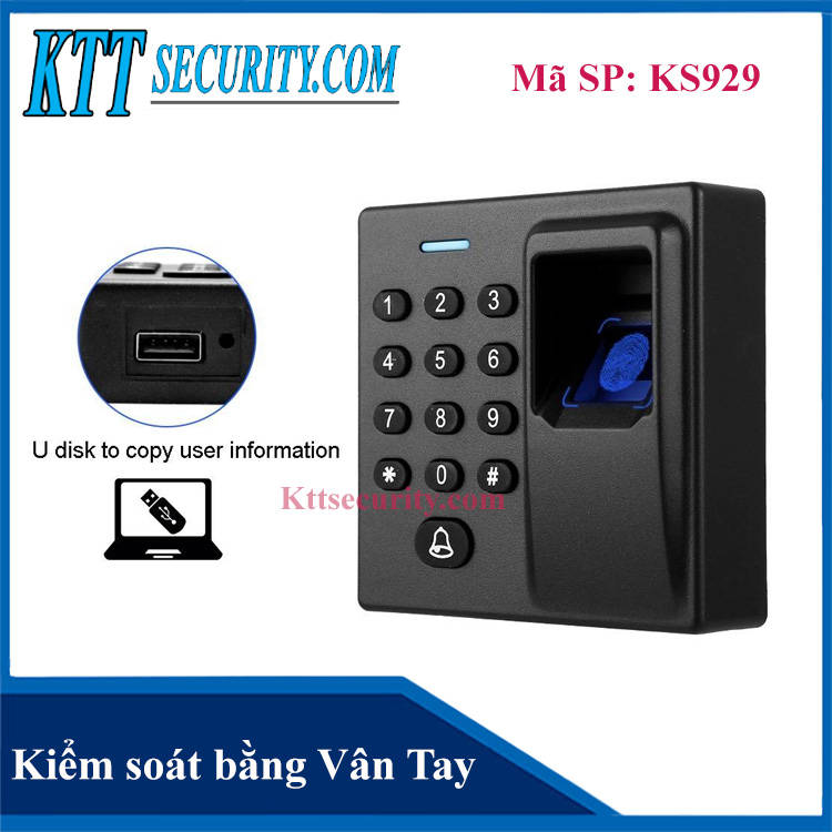 Kiểm soát ra vào bằng Vân tay | KS929