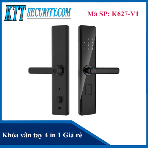 Lắp Khóa Vân tay Cho Cửa Gỗ Giá rẻ | K627