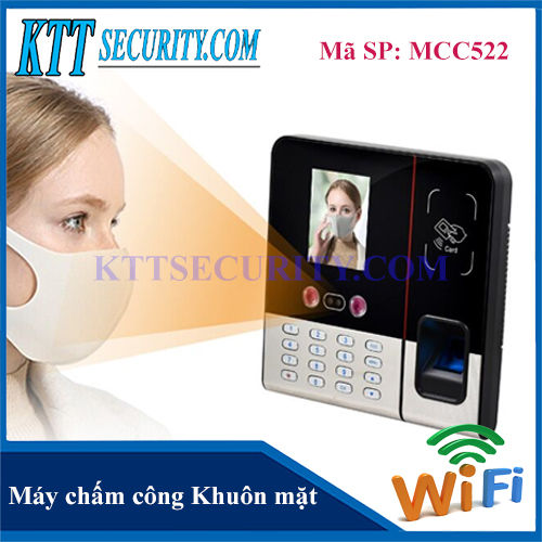 Máy Chấm công Khuôn Mặt Kiểm Soát Cửa WIFI Ronald Jack | MCC522