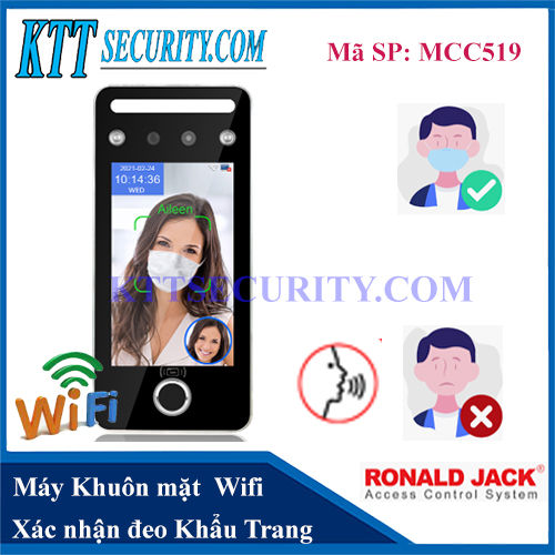 Máy Chấm Công Khuôn mặt Wifi AI | MCC519