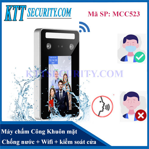 Máy Chấm Công Khuôn mặt WIFI Chống nước AI01 MCC523