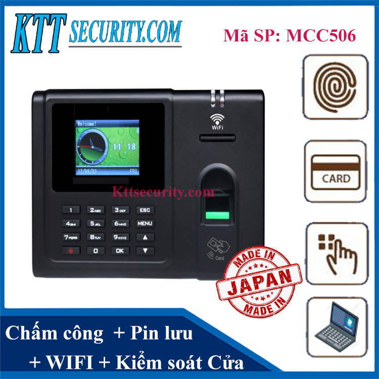 Máy chấm công vân tay wifi Japan | MCC506