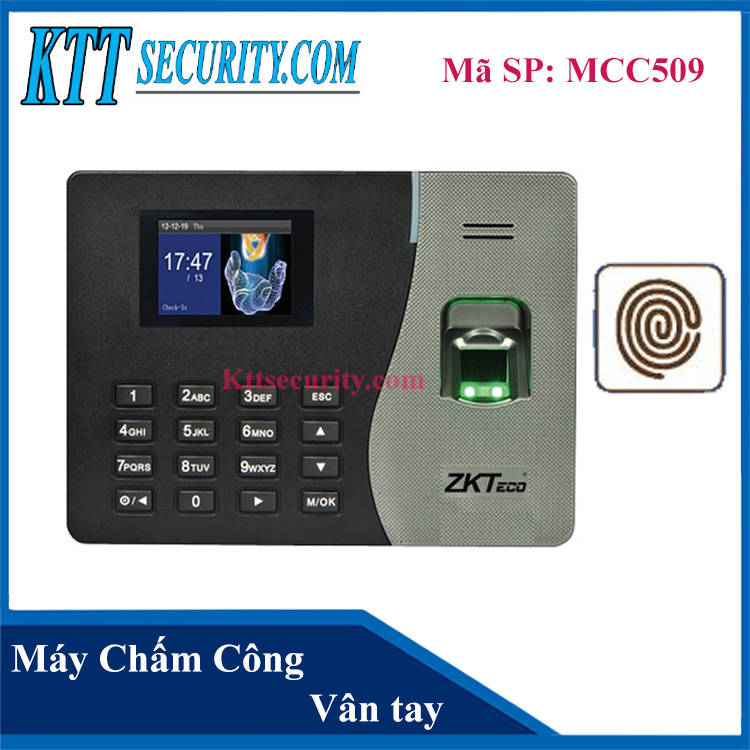 Máy chấm công Vân tay Zkteco | MCC509