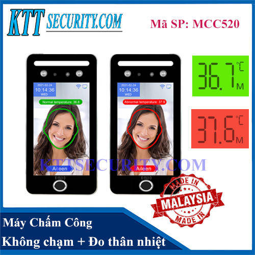 Máy chấm Khuôn mặt đo Thân Nhiệt | MCC520